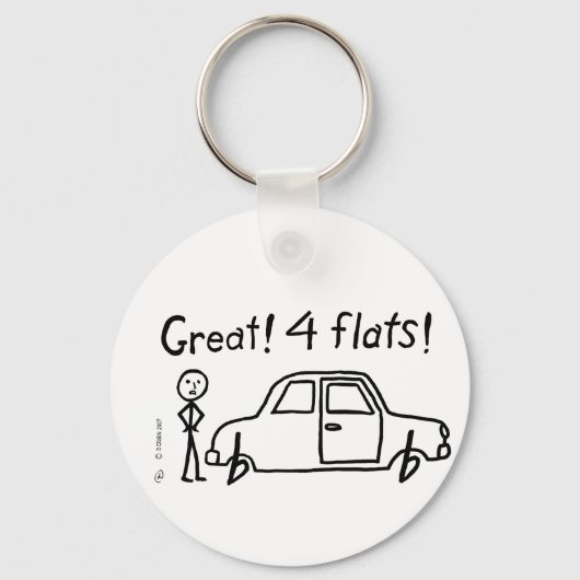 4 Flats Schlüsselanhänger (Vorderseite)