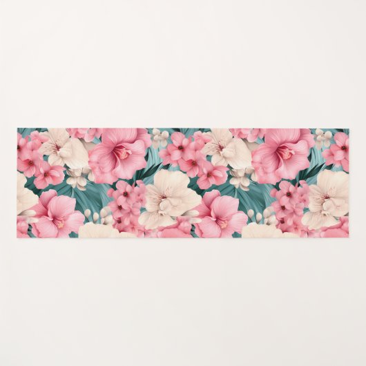 #4 Floral Pattern Yoga Mat Yogamatte (Vorderseite (Horizontal))