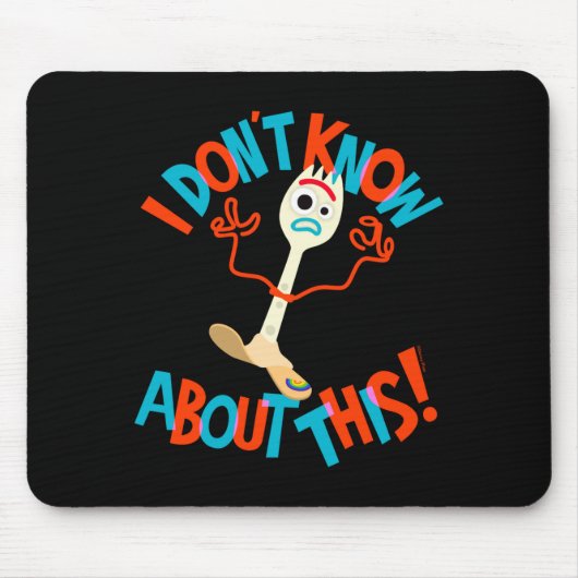 4 Forky Ich weiß nicht Bescheid  Mousepad (Vorne)