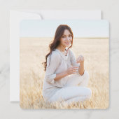 4 Foto Abschluss Collage Modern Gold Ombre Ankündigung (Rückseite)