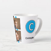 4 Foto Anfangsname schwarz blau Milchtasse (Rechte Ecke)
