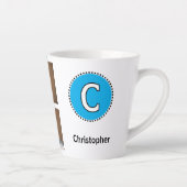 4 Foto Anfangsname schwarz blau Milchtasse (Rechts)