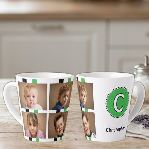 4 Foto Anfangsname Schwarz Grün Milchtasse