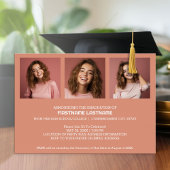 4 Foto Ankündigung Graduation Party Einladung