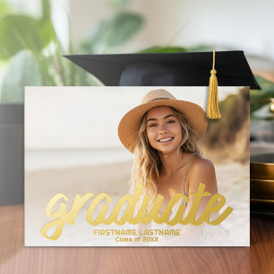 4 Foto Ankündigung Graduation Party Einladung