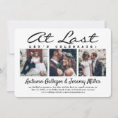 4 Foto bei der Hochzeit der letzten Ehe Einladung (Vorderseite)