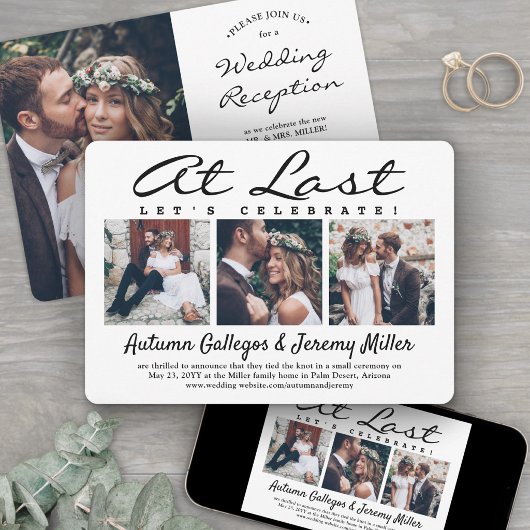 4 Foto bei der Hochzeit der letzten Ehe Einladung