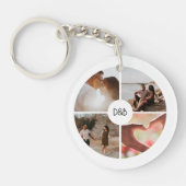 4 Foto Benutzerdefinierte Collage Personalisiert Schlüsselanhänger (Vorderseite)