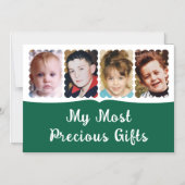 4 Foto, benutzerdefinierte, weiße, grüne Magnetkar Magneteinladung (Vorderseite)