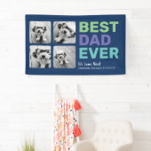 4 Foto Bester Vater je - Whimsical Gruß Banner (Insitu)