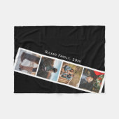 4 Foto Booth Style Personalisiert Fleecedecke (Vorderseite (Horizontal))