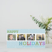 4 Foto Chic Frost Weihnachten (Stehend Vorderseite)