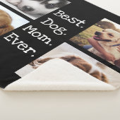 4 Foto Collage Beste Hund-Mama je einzigartig Schw Sherpadecke (3/4)