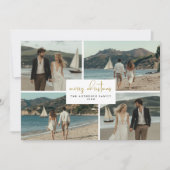 4 Foto Collage Coasty Strand Schöne Weihnachten (Vorderseite)