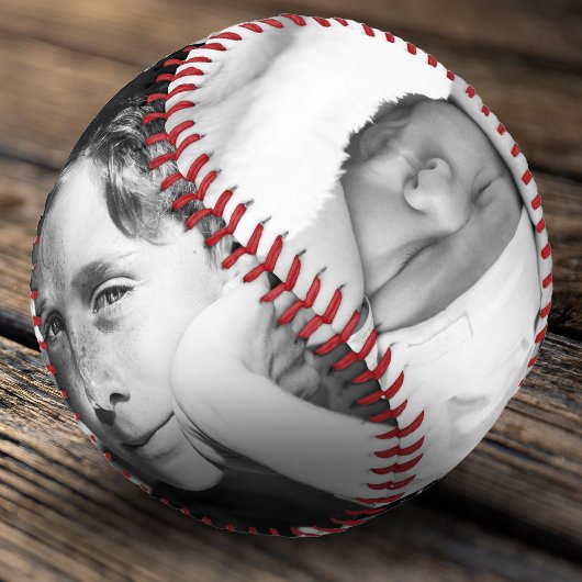 4 Foto Collage & Dates | Vatertag Vater Keepake Baseball