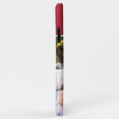 4 Foto Collage Familienname Mit Monogramm Red Case-Mate iPhone Hülle (Hinten/Rechts)