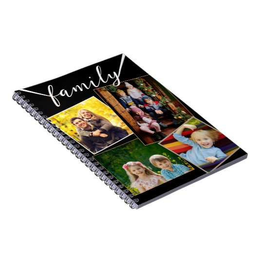 4 Foto Collage Family Pictures Custom Notizblock (Rechte Seite)