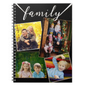 4 Foto Collage Family Pictures Custom Notizblock (Vorderseite)