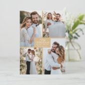 4 Foto Collage Frohe Weihnachten (Stehend Vorderseite)