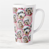 4 Foto Collage - Funkes Hexagon-Muster Milchtasse (Rechts)