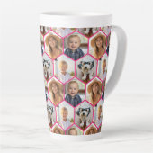 4-Foto-Collage - funky hexagonales Muster Milchtasse (Rechte Ecke)