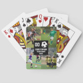4 Foto Collage Fußball Spielkarten (Rückseite)