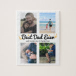 4 Foto Collage Geschenk für Vater Personalisiert C Puzzle<br><div class="desc">4 Foto Collage Geschenk für Vater Personalisiert Custom</div>