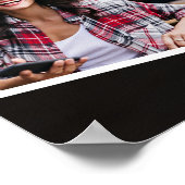 4 Foto Collage Graduation Party Welcome SIgn Poster (Ecke)