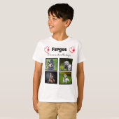 4-Foto-Collage - individueller Speicher für Jungen T-Shirt (Vorne ganz)