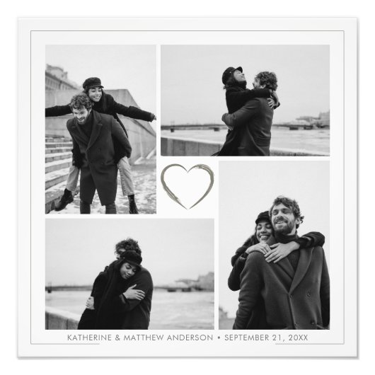 4 Foto Collage Jubiläum Foto Erweiterung (Vorne)