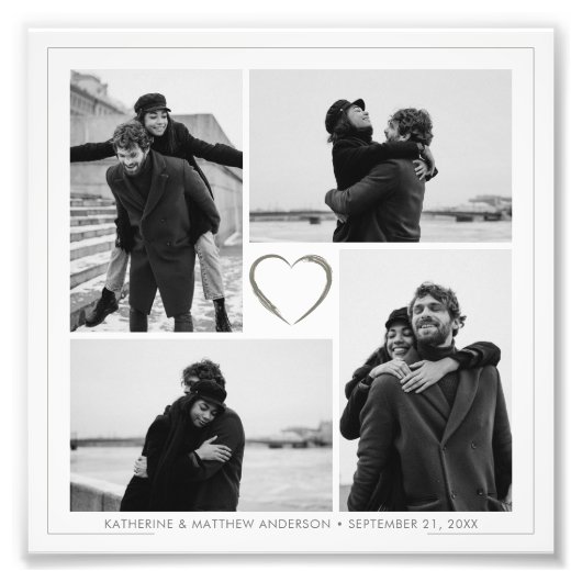 4 Foto Collage Jubiläum Foto Erweiterung (Vorne)