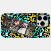 4-Foto-Collage-Leopard-Handyhülle Case-Mate iPhone Hülle (Rückseite (Horizontal))