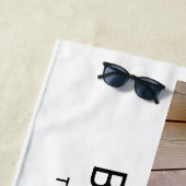4 Foto Collage Minimalist - Bestes Jahr Ever weiß Strandtuch (Beispiel)