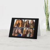 4-Foto-Collage - Mit Bereich für Text Karte (Vorderseite)