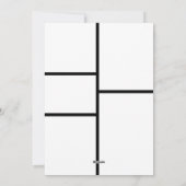 4 Foto Collage Moderne frohe Weihnachten (Rückseite)