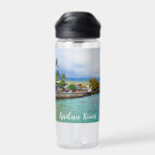 4 Foto Collage Monogram Kailua Kona Hawaii Trinkflasche (Rückseite)