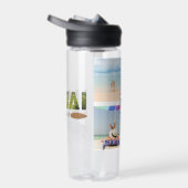 4 Foto Collage Monogram Kauai Hawaii Surfboard Trinkflasche (Rechts)