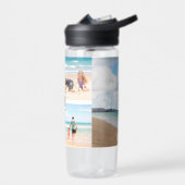 4 Foto Collage Monogram Oahu Hawaii Trinkflasche (Links)