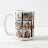 4-Foto-Collage-Muster - modernes Raster Kaffeetasse (Links)