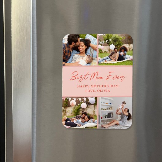 4 Foto Collage Muttertagsgeschenk Magnet