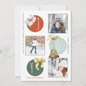 4 Foto Collage Retro Moderne Weihnachten (Vorderseite)