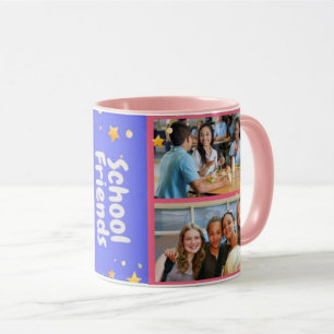 4 Foto Collage School Friends Tasse