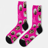 4 Foto Collage Sole Mates (lustiges Soul) Socken (Linkes Detail)