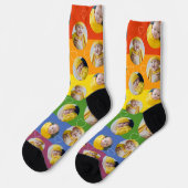 4 Foto Collage Template Rainbow Pride Fun Socken (Linkes Detail)