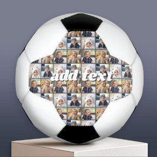 4-Foto-Collage, überall dupliziert, Farbe editierb Fußball