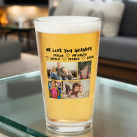 4-Foto-Collage und personalisierter Text Foto-Gesc