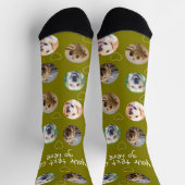 4 Foto-Collage und Textvorlage nach Maß Socken (Oben)