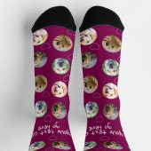 4 Foto-Collage und Textvorlage nach Maß Socken (Oben)