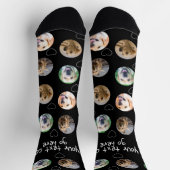 4 Foto-Collage und Textvorlage nach Maß Socken (Oben)