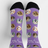 4 Foto-Collage und Textvorlage nach Maß Socken (Oben)